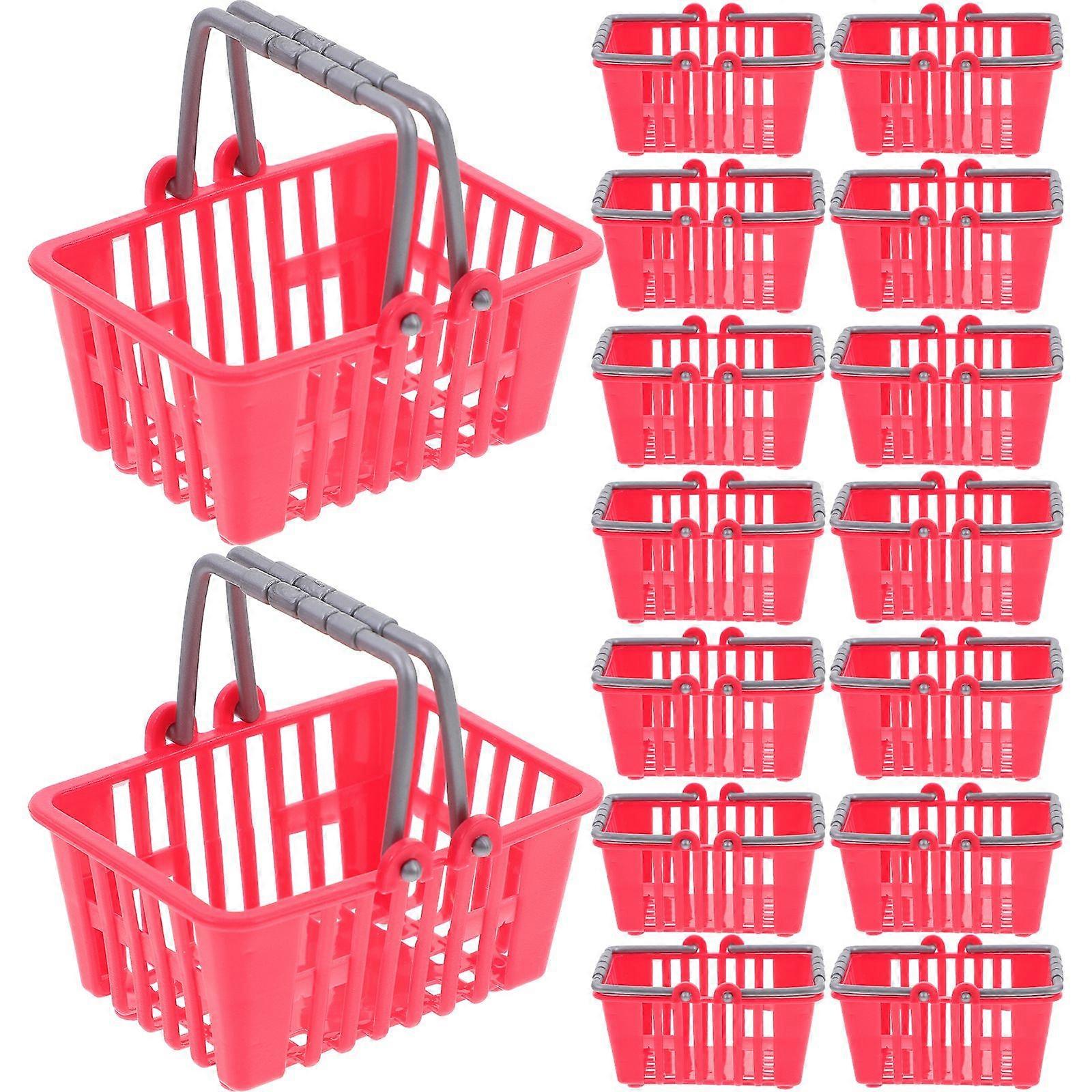 20Pcs Mini Shopping Basket Small Retail Shopping Basket Girls Toys Age 4-5