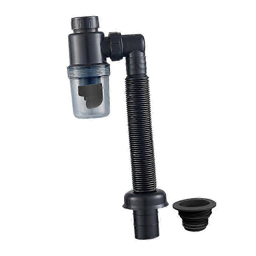 Universal Sink Drain Pipe Kit, Adjustable Length Easy Install for Kitchen Bathroom Replacement