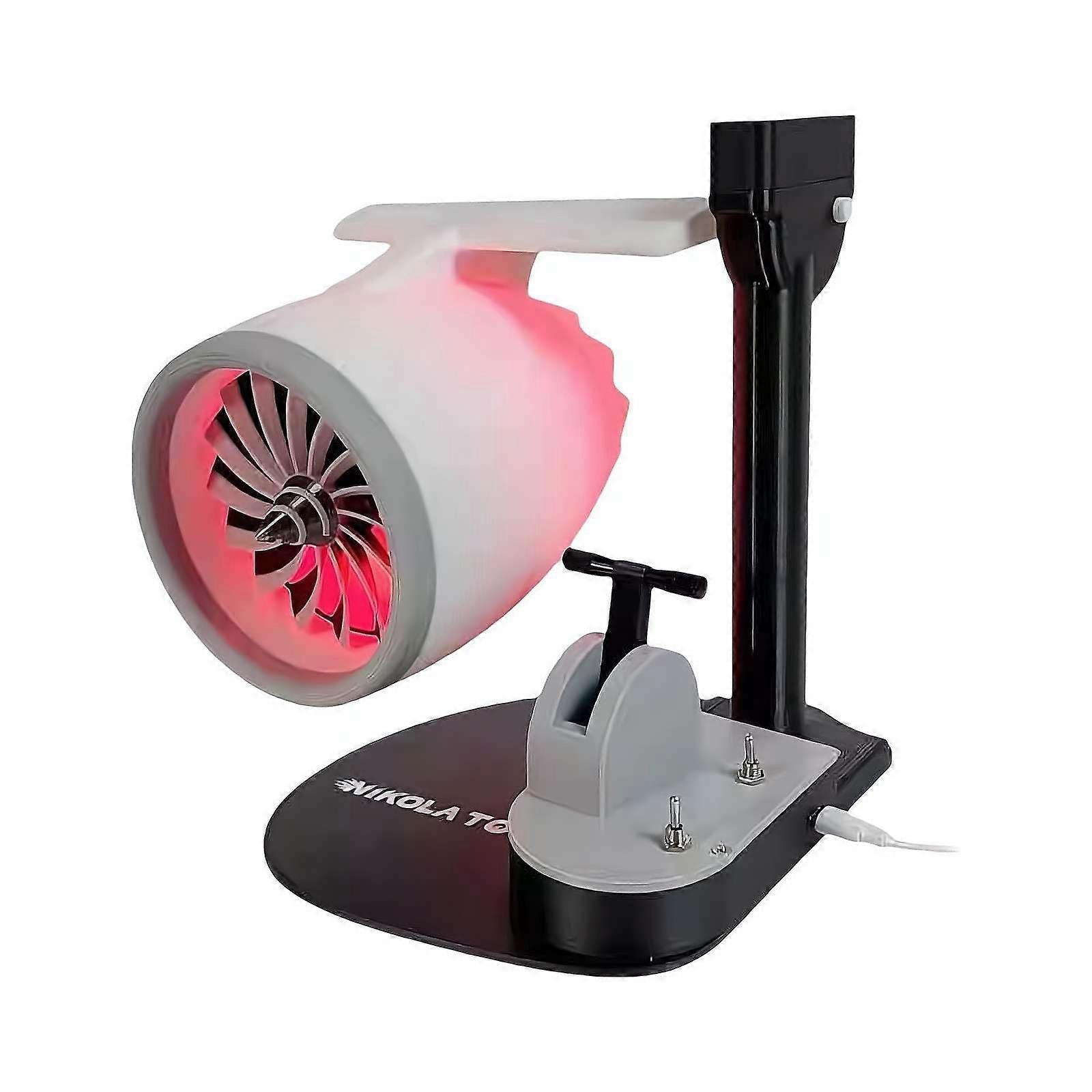 Creative Turbo Desktop Jet Fan with Humidifier Tail Red Lights, 2in1 Cooling Fan Humidifier