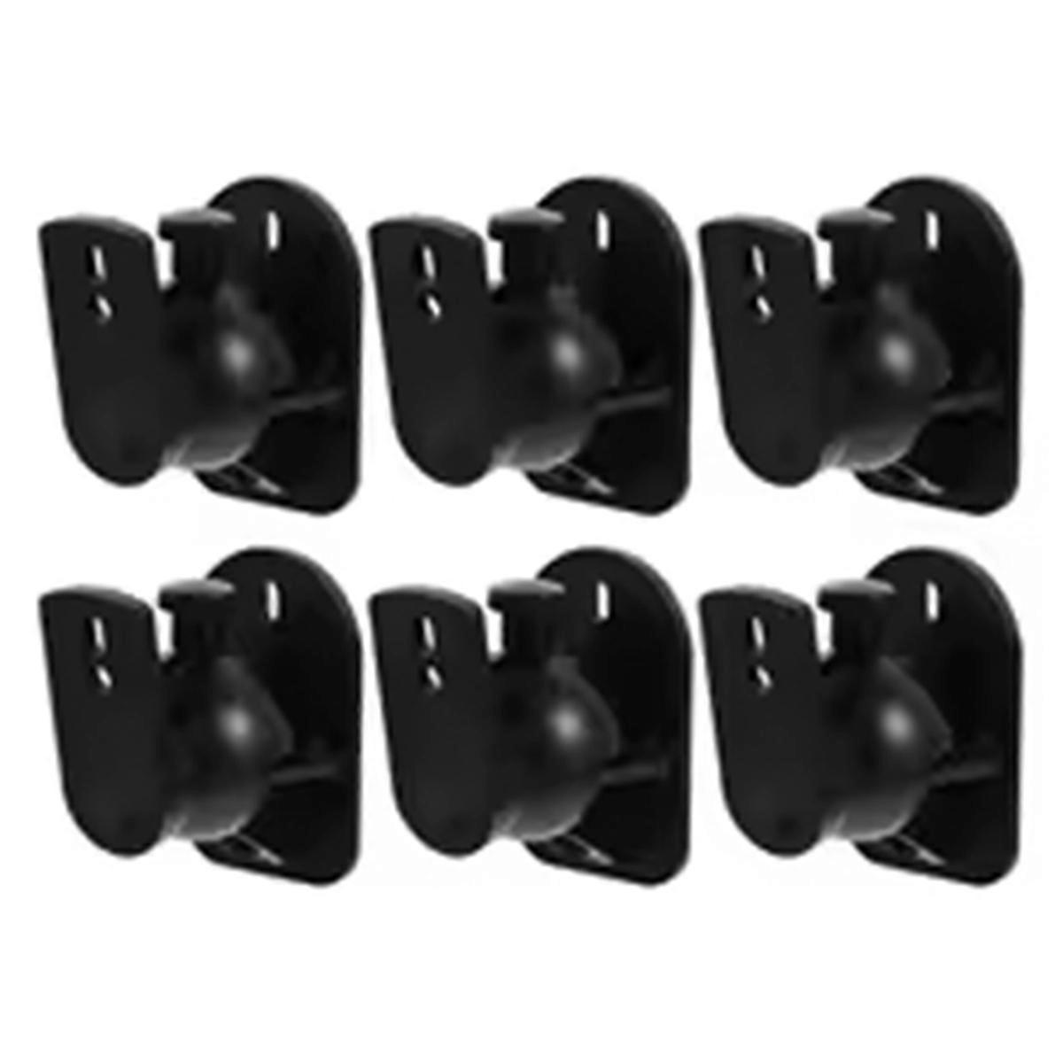 6 Sets Audio Stand Surround Sound Wall Rack Speaker Mount Brackets for Soundbar
