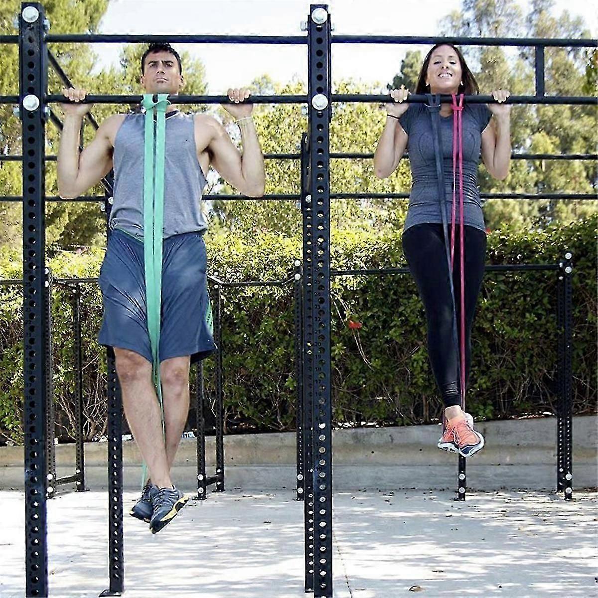 Fitness Fascia Elastica Pull-up Fascia di Resistenza Allenamento di Forza Corda Elastica Yoga Stretch Auxiliary Pull Band Grigio