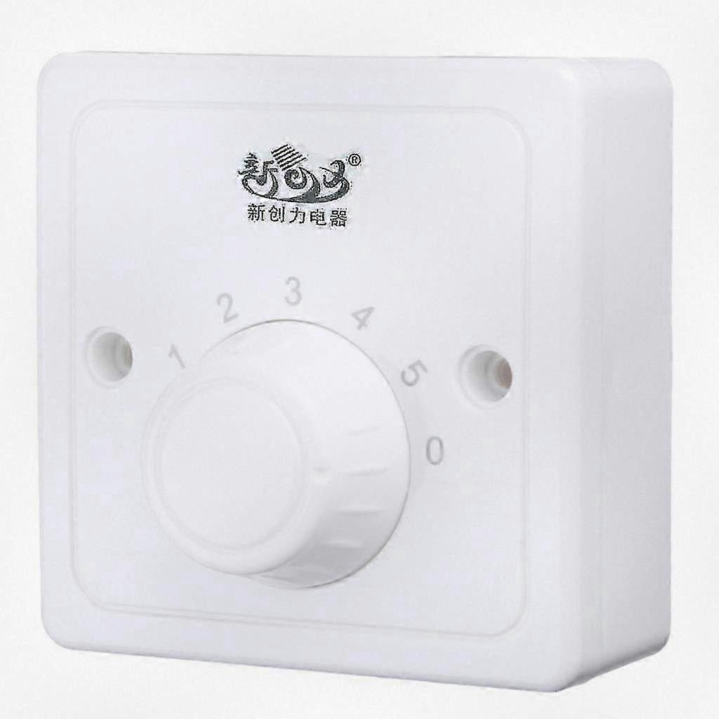 5 Gear Fan Speed Control Switch Dial Control Knob Variable Rotary Wall Switch Compatible with Certain Brands