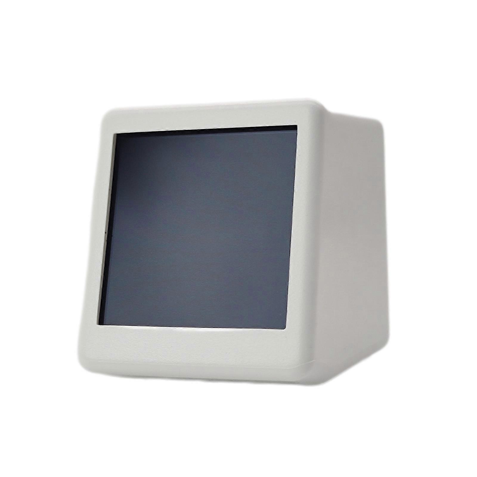 Intelligent Wifi Clock 1.54" Screen Mini Weather Station Temperature and Humidity Automatically Update Desk Clock Home White