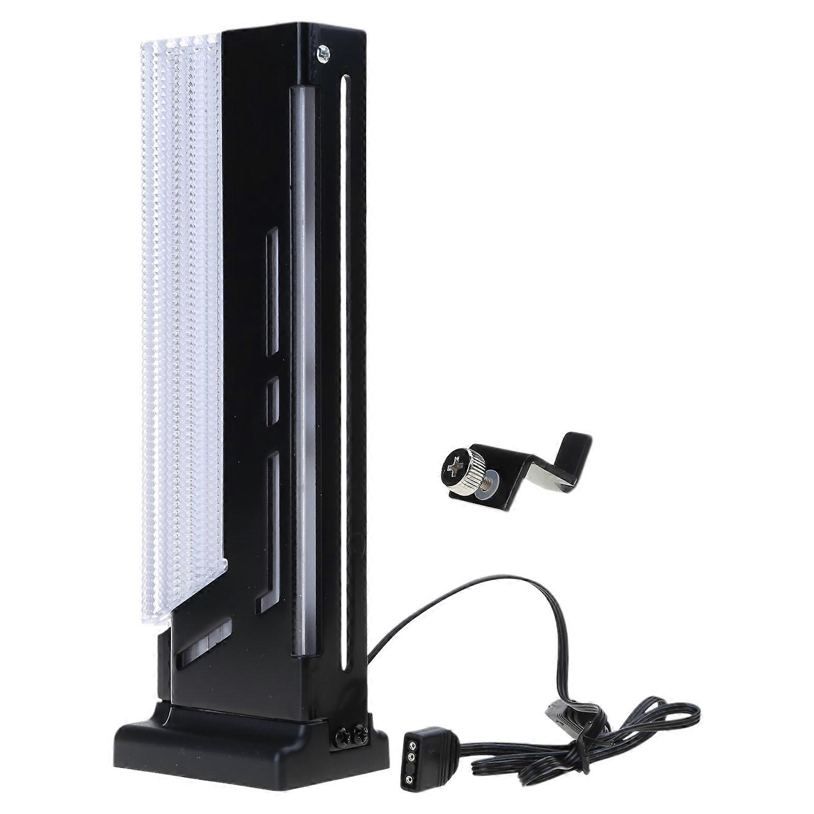 Sleek Aluminum Alloy ARGB GPU Support Stand Ensure Stability and Durability Mount Enhances Performances and Aesthetics  Black