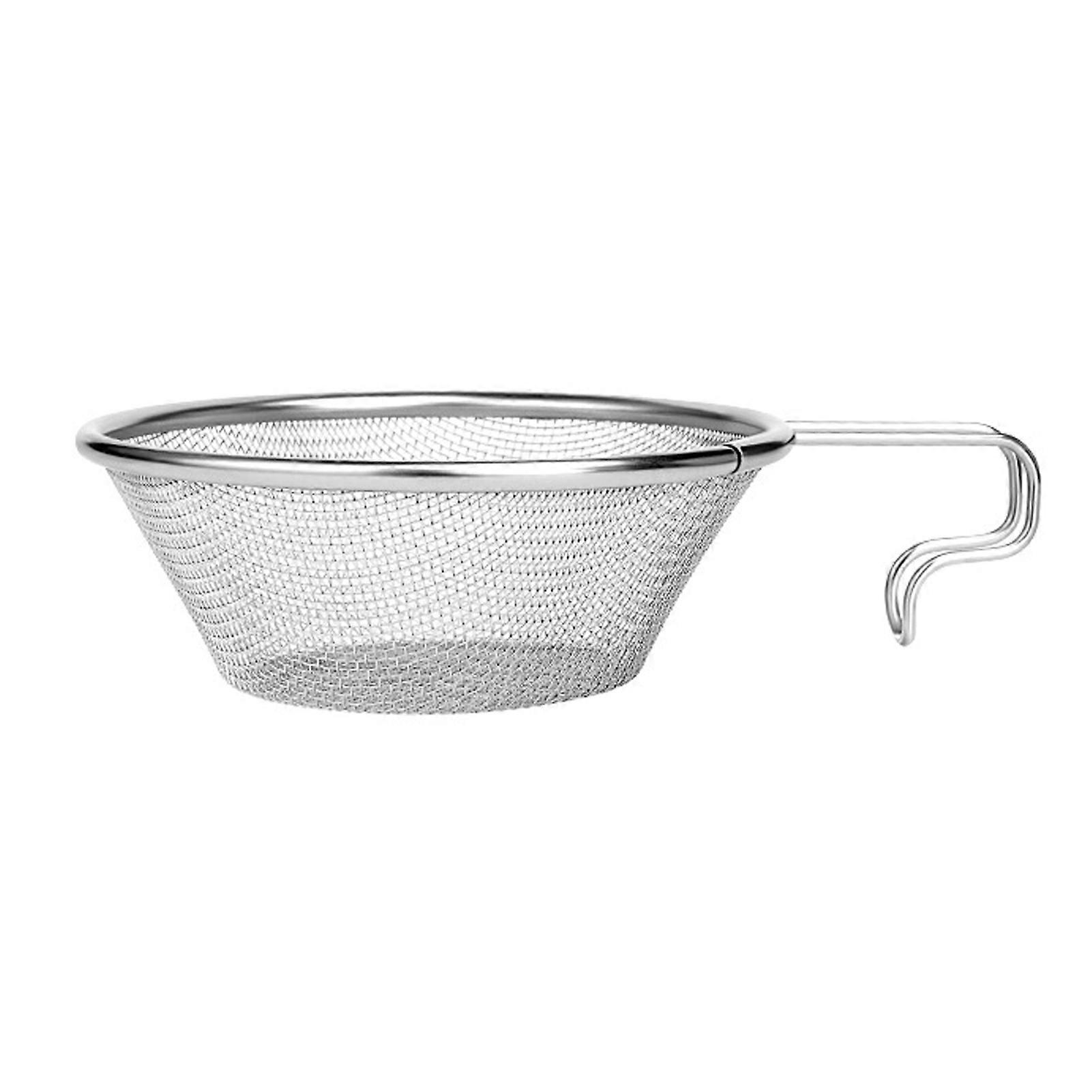Stainless Steel Strainer Durable Fine Mesh Skimmer With Handle Ideal For Cooking Frying Draining Filtering Lightweight Design Dishwasher Safe Quality 