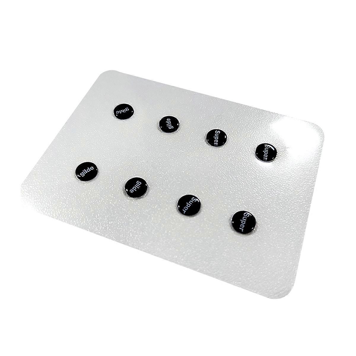 1 Piece Glass Mouse Skates Feet Pads Small Round Dots Sticker A