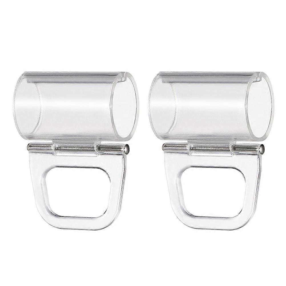 Clear Cordless Roller Shade Pull Down Handles Brackets for Easy Installation – Stylish Pleated Window Blind Clamps to Prevent Curtain Movement