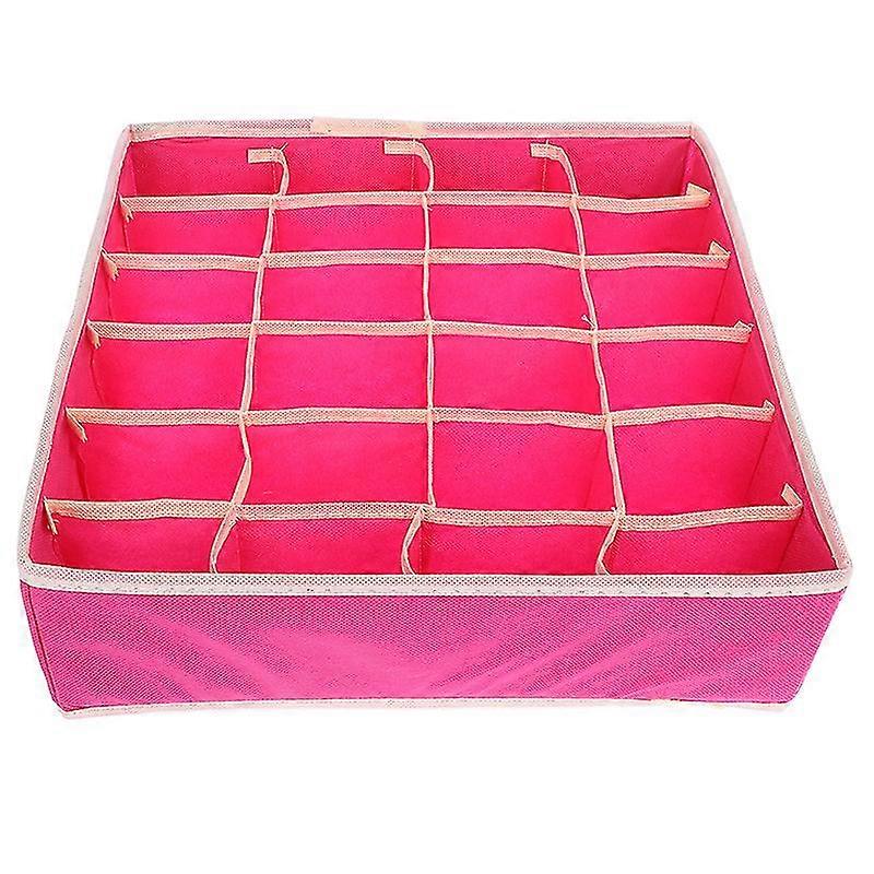 1pc 24 Grid Storage Boxes for Ties, Socks, and Underwear Divider Drawer Organizer for Home and Office Use