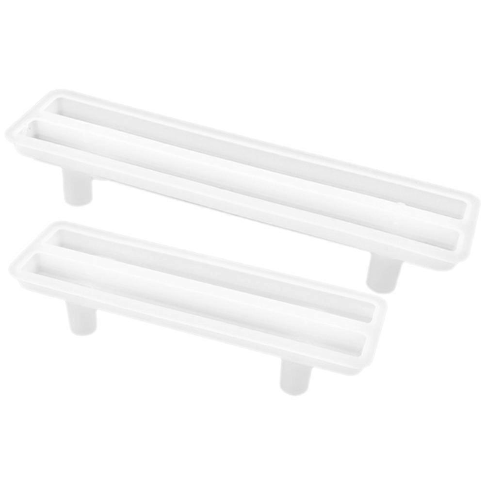 Silicone Tray Handle Molds 2pcs Durable Epoxy Casting Molds for DIY Handle Making Versatile Silicone Moulds for Unique Craft Designs