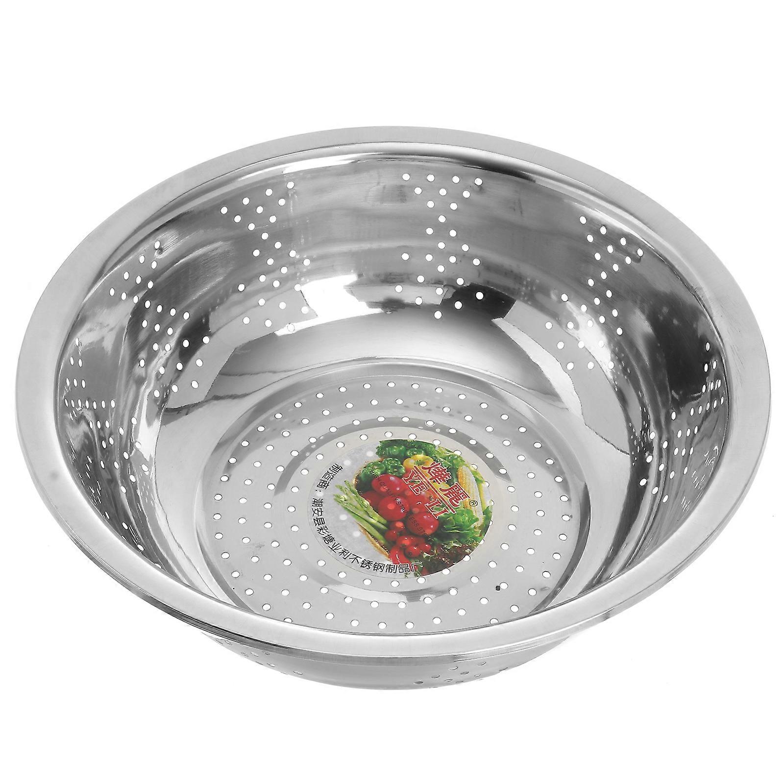 Functional Stainless Steel Basin, Easy Handling, Designed for Multiple Foods