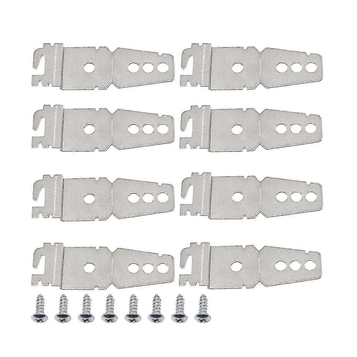8pcs 8269145 Undercounter Dishwasher Bracket Kit With Screws, Replacement Dishwasher Upper Mounting
