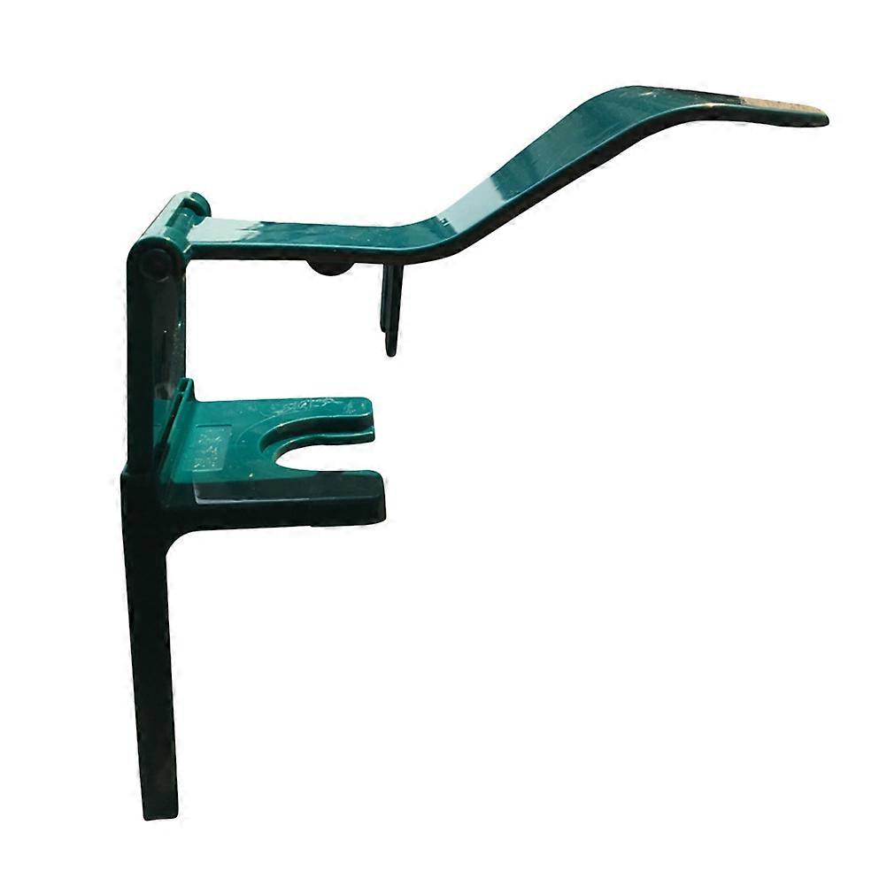 Elbow Press Hanging Rack For Handwashing Fluid And Gel Home Use Rectangular Shape Plastic Material Green 15x10x8cm 1Set