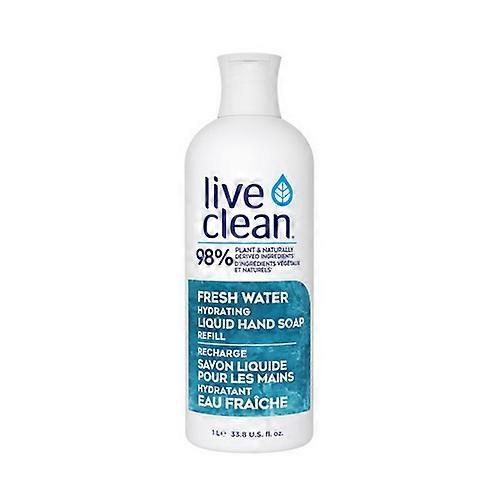 Live Clean Fresh Water 保湿液体洗手液补充装,1 升