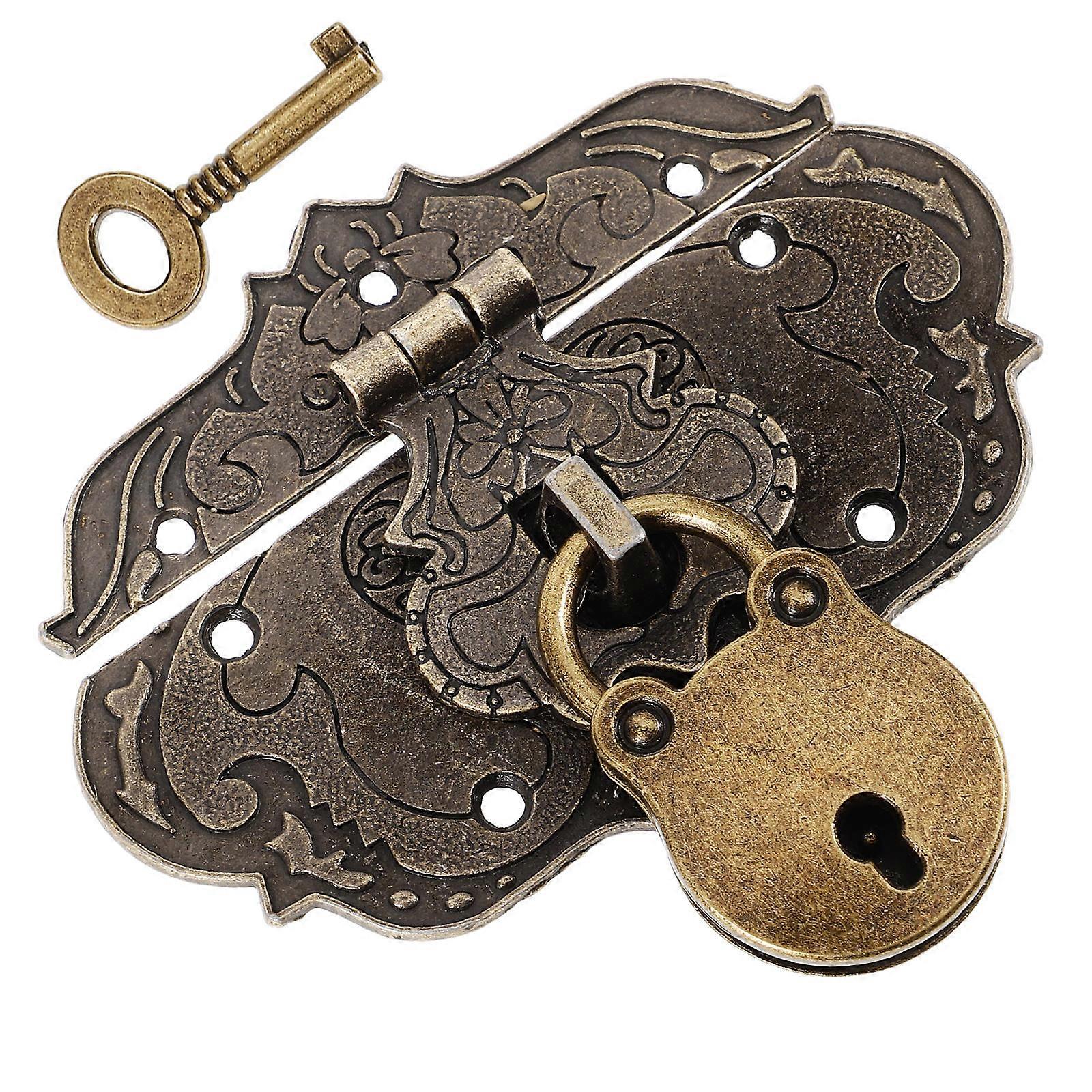 Vintage Style Decorative Hasp Lock for Jewelry Boxes and Wooden Cases – Durable Buckle Latch with Craftsmanship