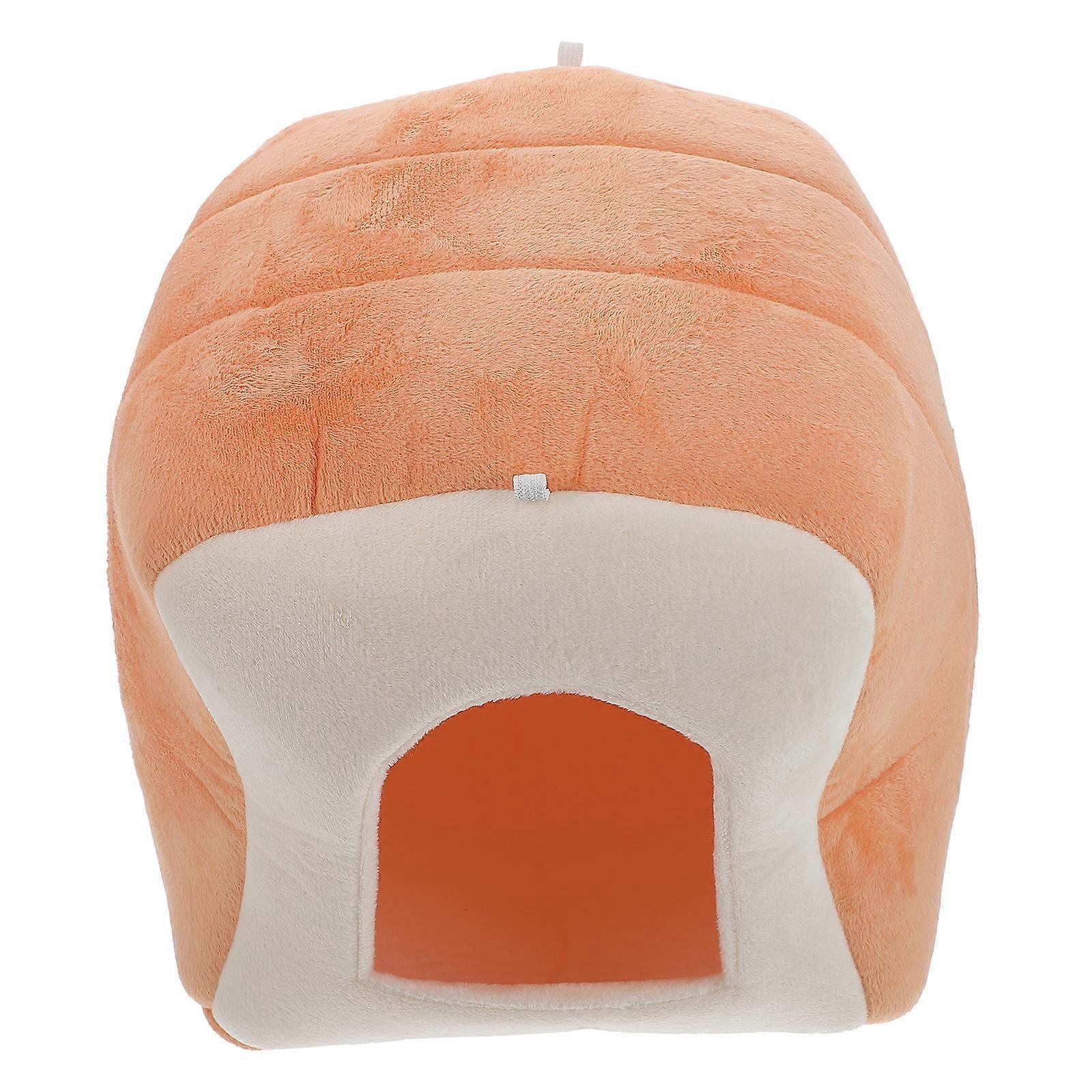 Warm Hamster Shelter Hamster Warm Nest Rabbit Indoor Use Polyester Oval Hiding 1Set