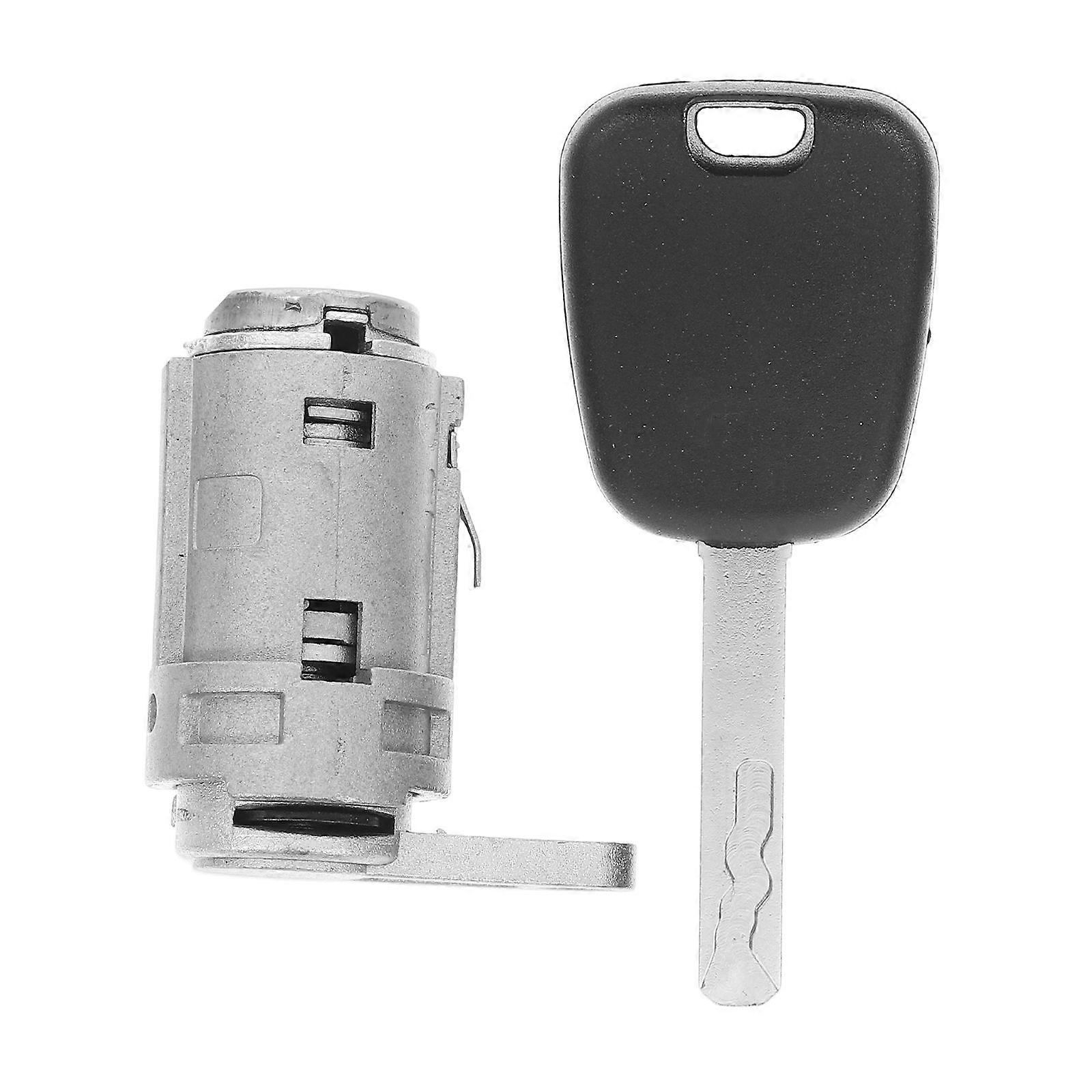 Door Lock For Car Auto Left Door Lock Supply Vehicle Side Door Lock With Key Silver 5X4.4X2.7CM Lock 1Set
