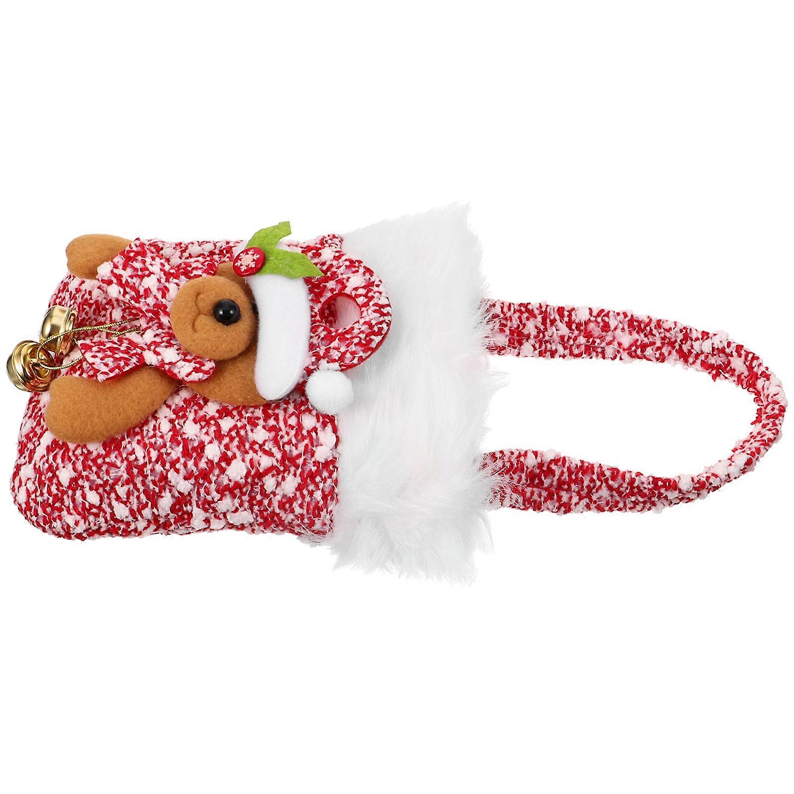 Treats Wrapping Bags Small Pouch Reusable Christmas Party 6.29X5.89X0.79in 1Pcs
