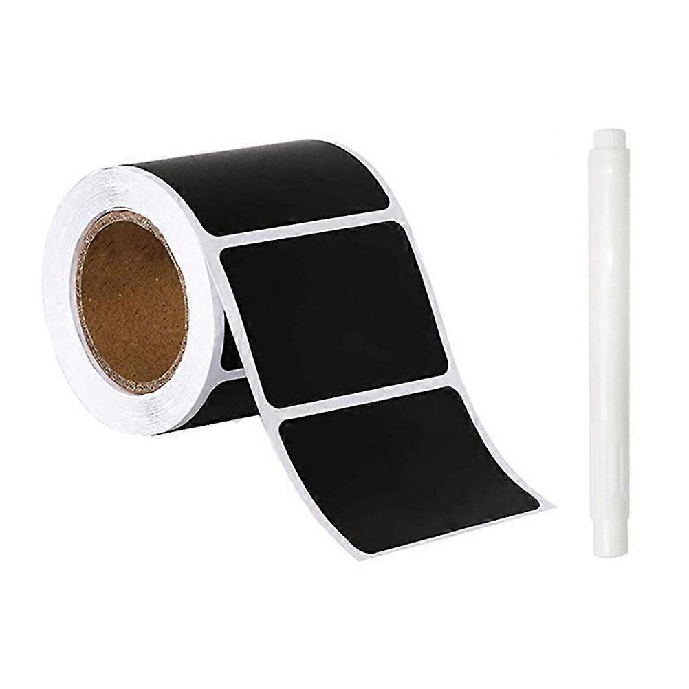 Organizing Chalkboard Sticker Sheet For Food Containers And Home Use Oil-Proof Black 120 Sheets