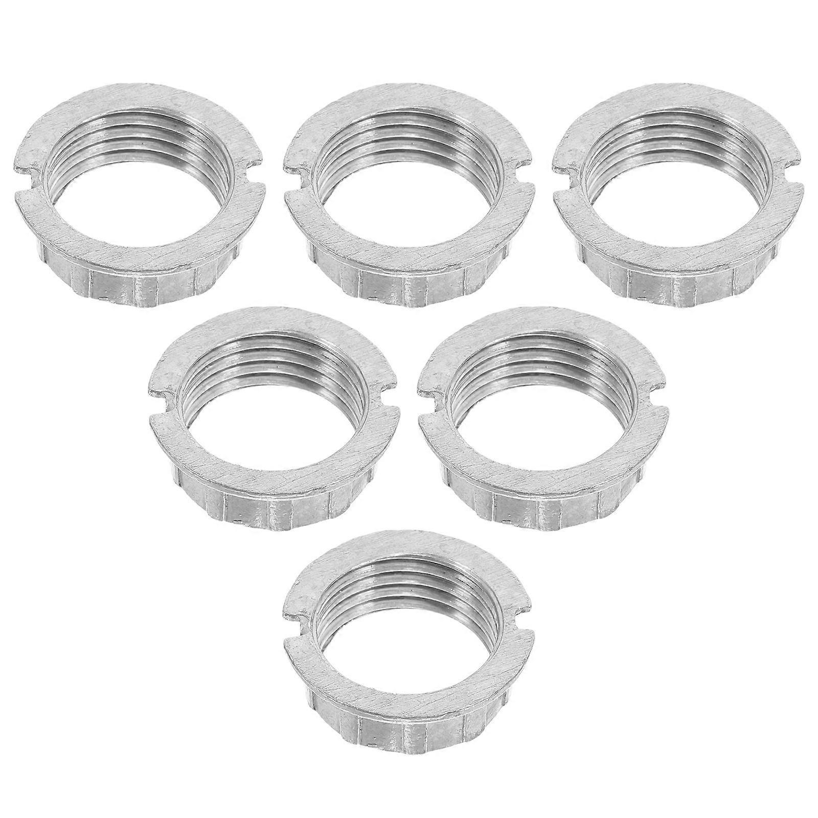 Light Bulb Adapter Socket G9 Light Socket Rings Diy Lampshade Projects Silver 2.20X2.20X1.00CM 6Pcs