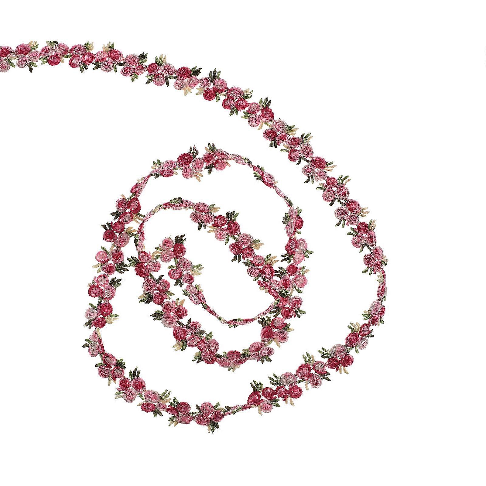 Decorating Ribbon Polyester Silk Diy Projects Holiday Decorations Rosy Color 1Set