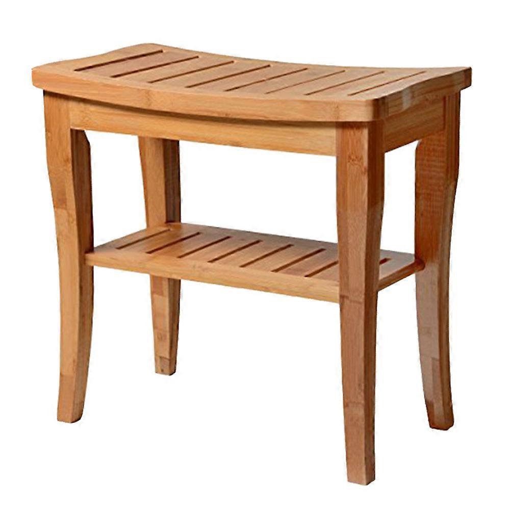 Orange Synthetic Material Storage Rack with Doublelayer Design for Home Use Lightweight and Ventilated 1pc