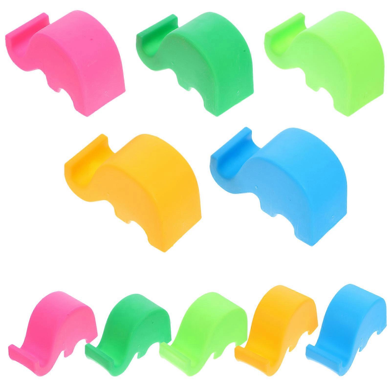 Cute Phone Stand Elephant Shape Phone Holder Office Use Dark Green 50Pcs
