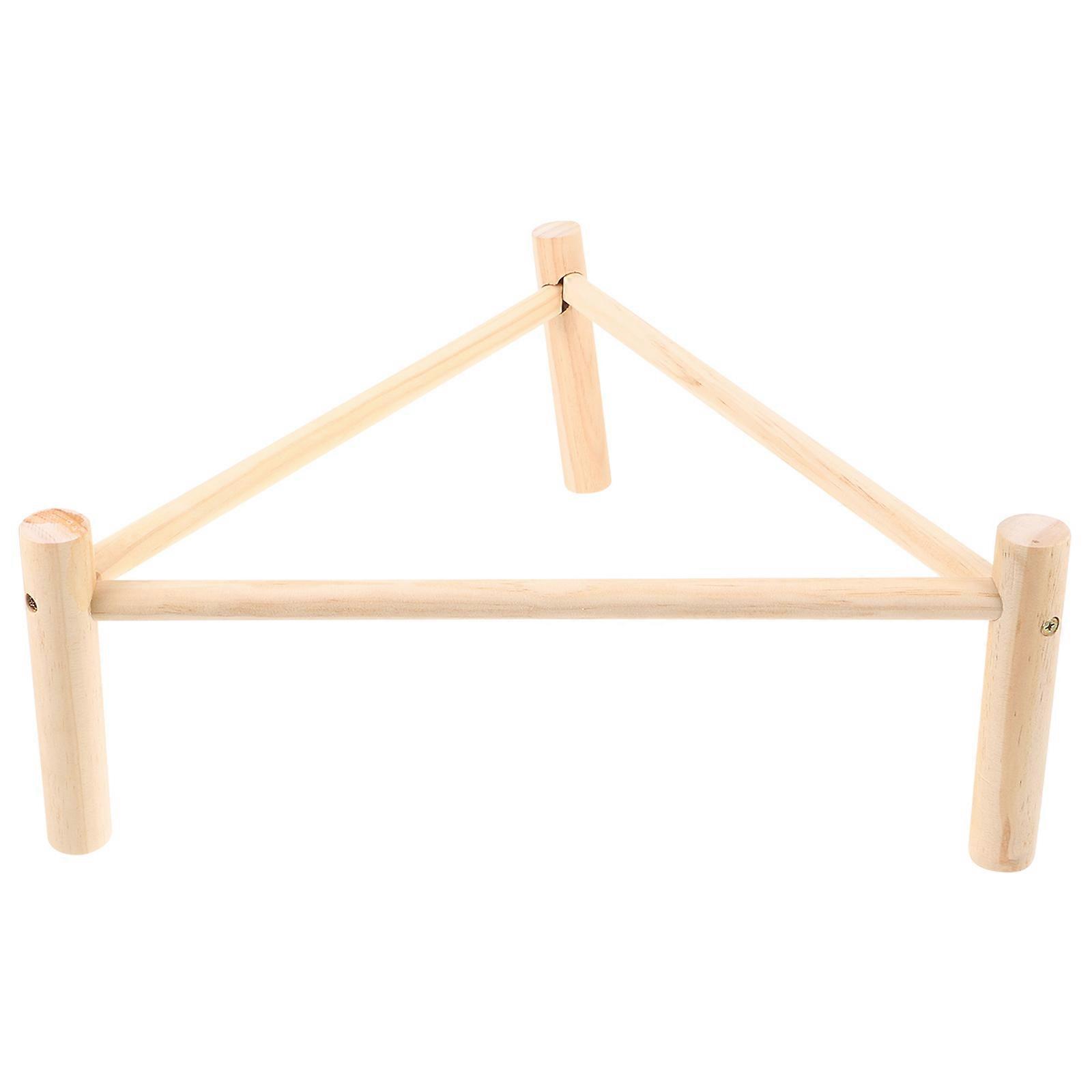 Chicken Perch Toy For Coop Wood Stand Birds Leg and Foot Exercise 42.00X42.00X16.00CM 1Pcs