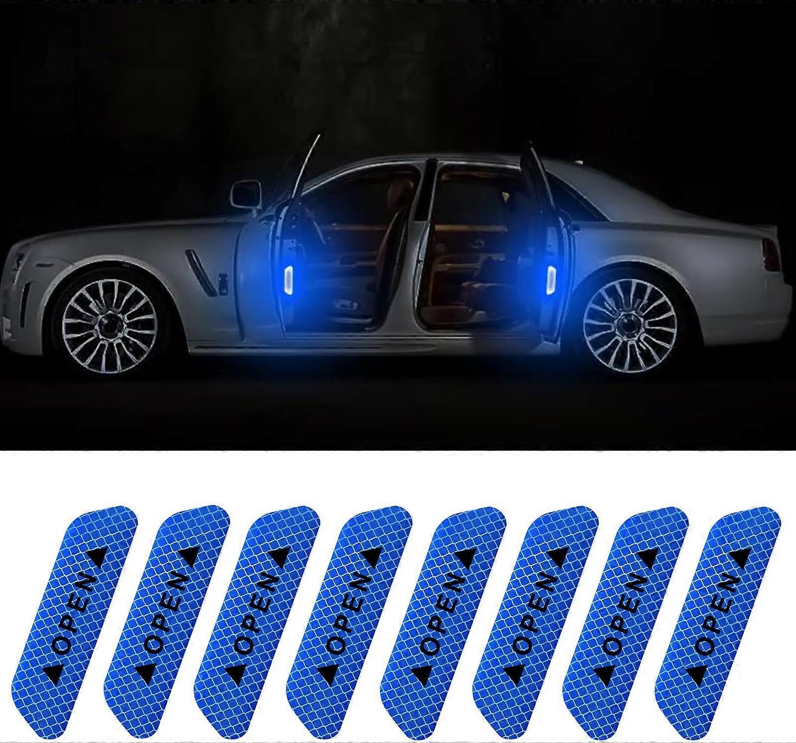 8pcs reflective stickers, waterproof reflective stickers