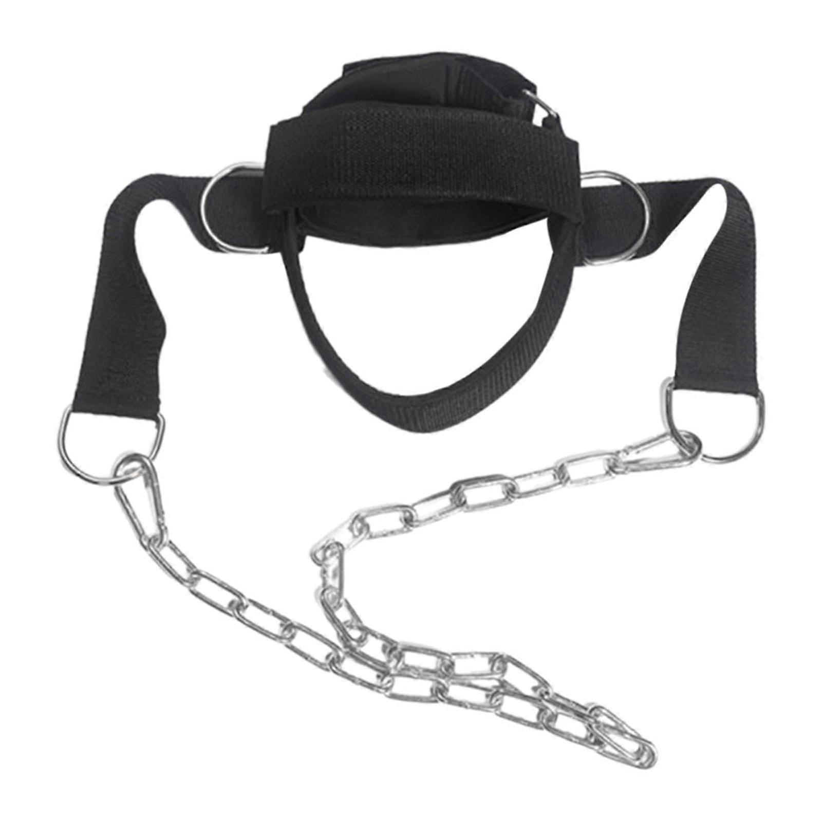 Headgear Head And Neck Trainer Core Strength Adjustable Size Durable Material Black Universal Compatibility