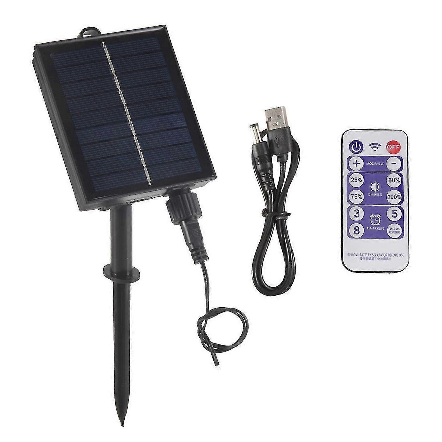 1200mAh Solar Panel Control Box Kits Lithium Battery Panel for 3.7V 24V LED String Strip Lamp DC Cha