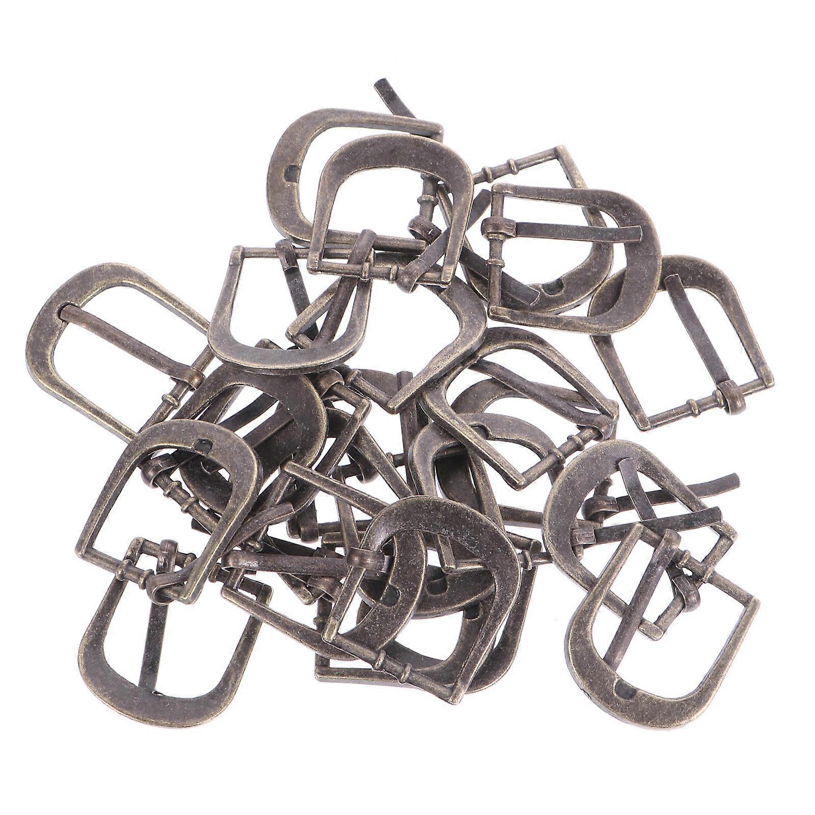 Metal Adjuster Slide Buckles Rectangular Durable Men's 24Pcs