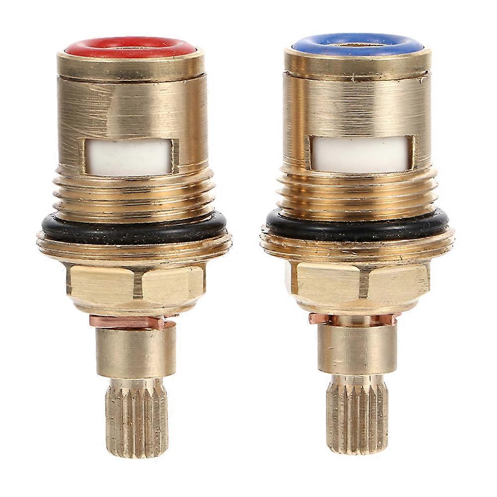 Faucet Copper Material Delicate Shape Prevent Leaking Plumbing Maintenance 2Pcs