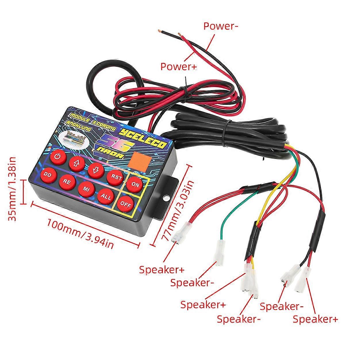 56 Melodies Universal Musical Air Horn Controller Musical Controller Regulator Car Electronic for 12