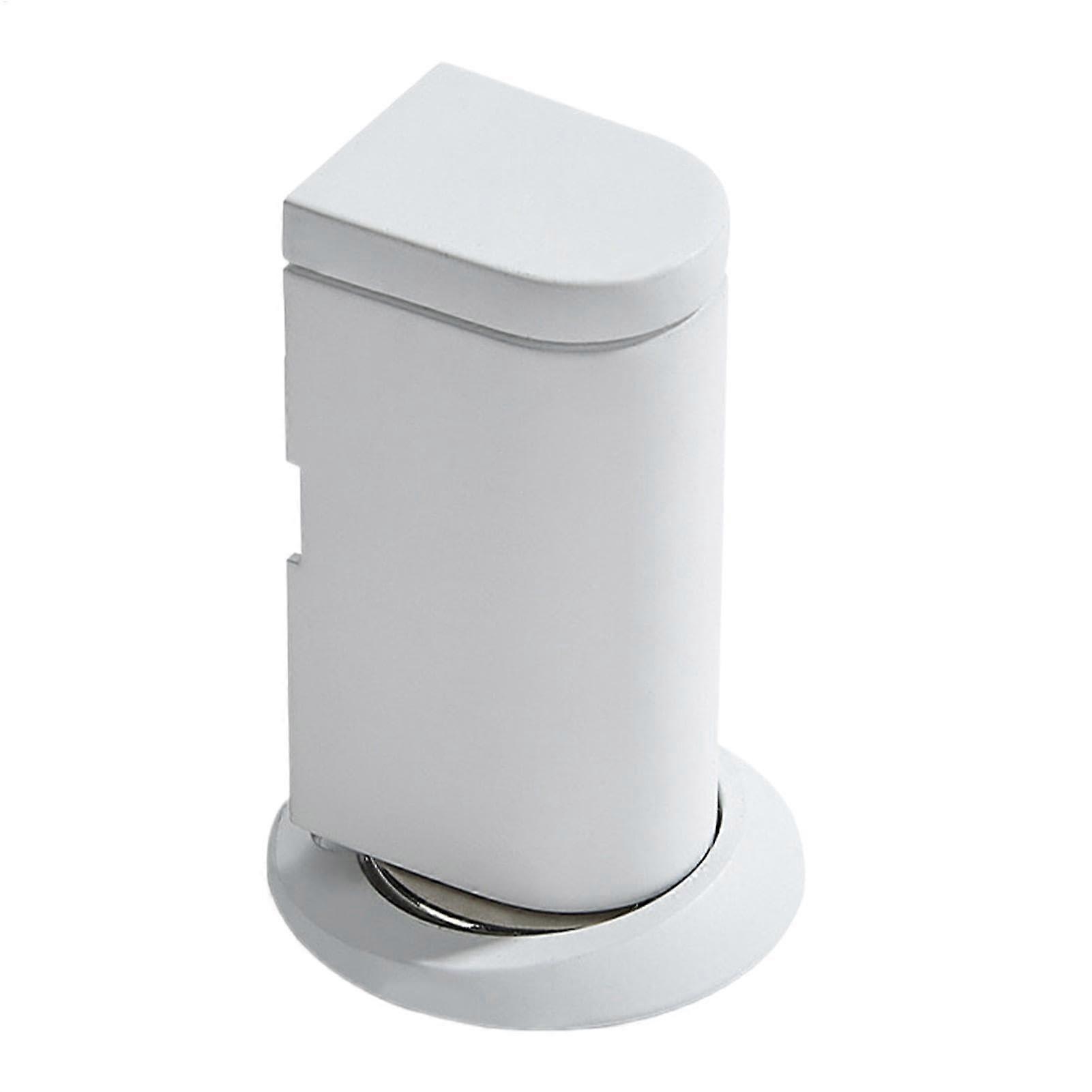 Mechanical Door Stopper with Magnetic Base for Home Use White
