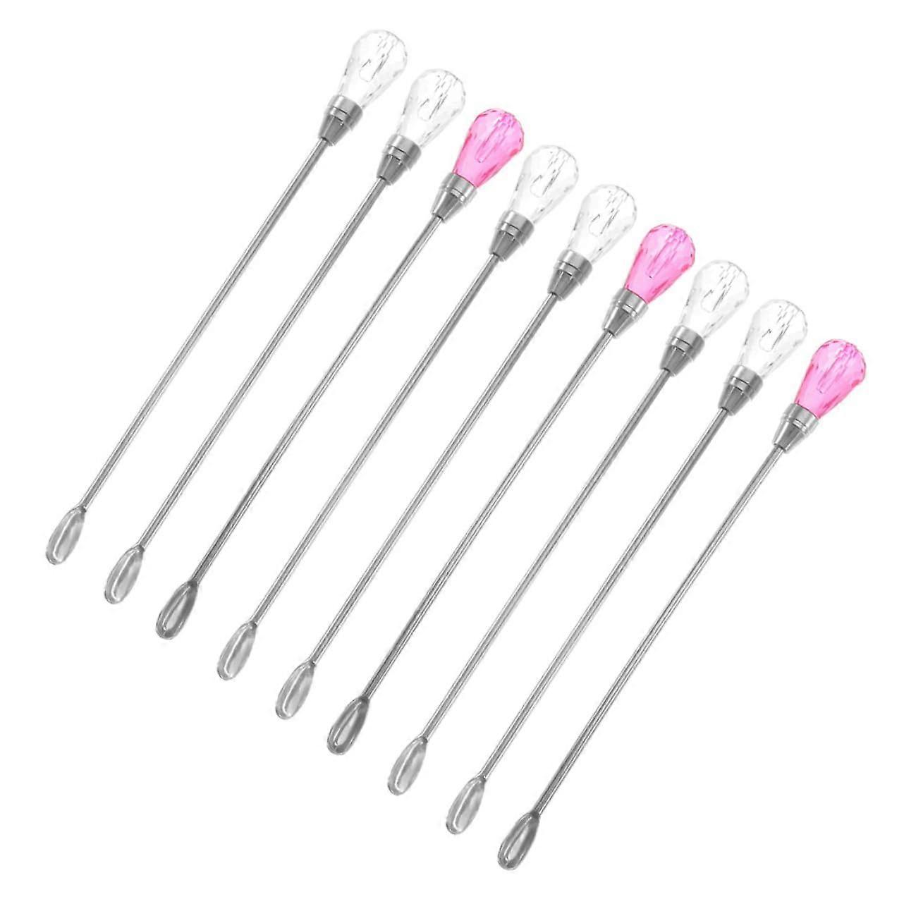 Tattoo Tools Set, 9 Piece Wax Applicator, Cocktail Hand Blender, Makeup Spatula, Reusable Mixing Tools, Stirring Spoons