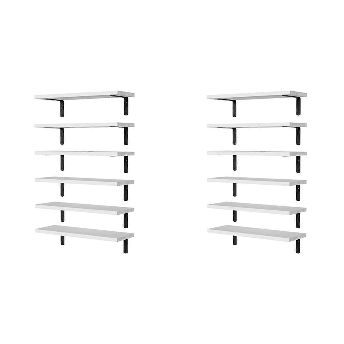 Floating Shelves,Wooden Floating Shelves for Wall Decor,White