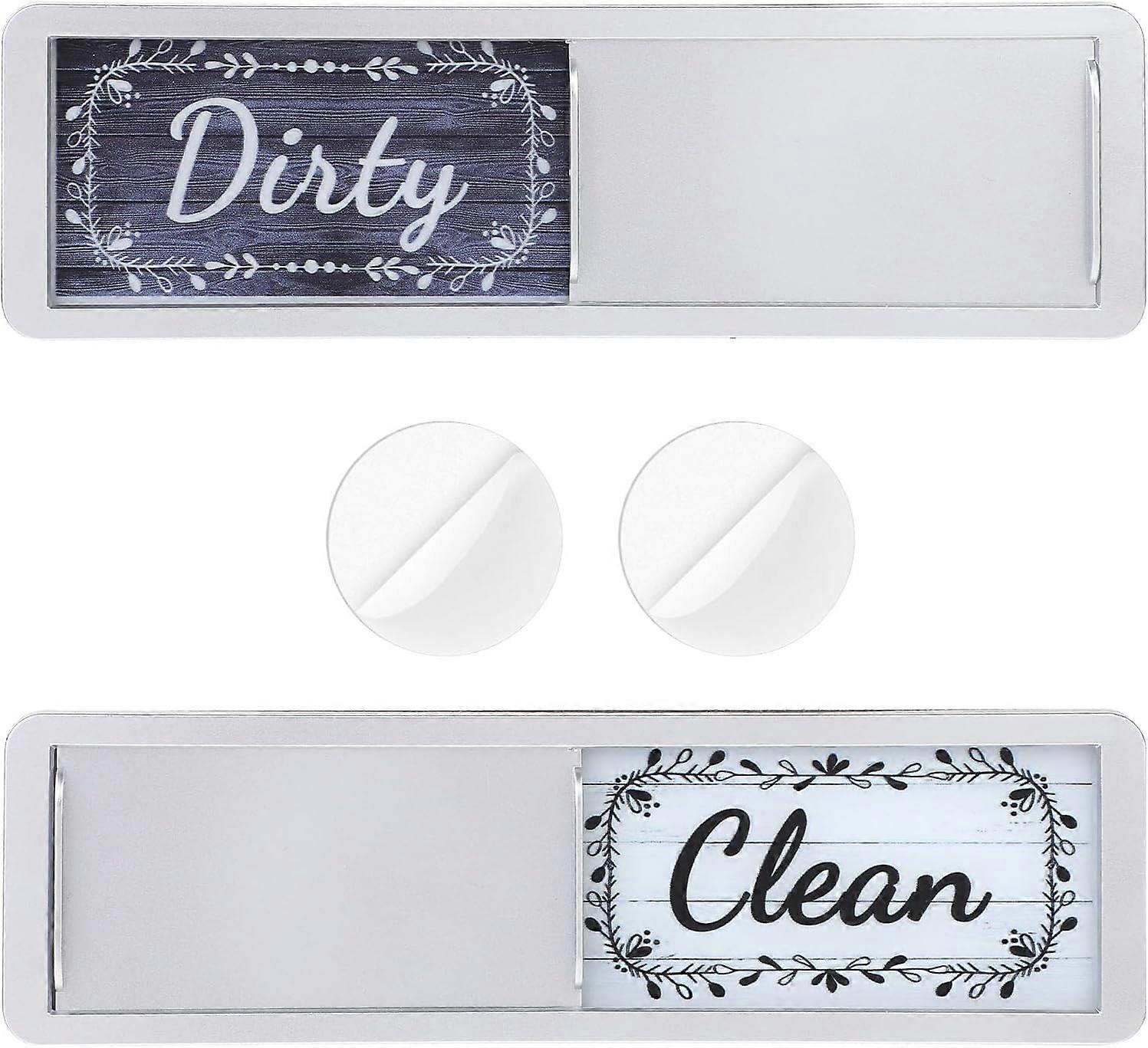 1 piece clean dirty dishwasher magnet, double sided magnetic dishwasher indicator
