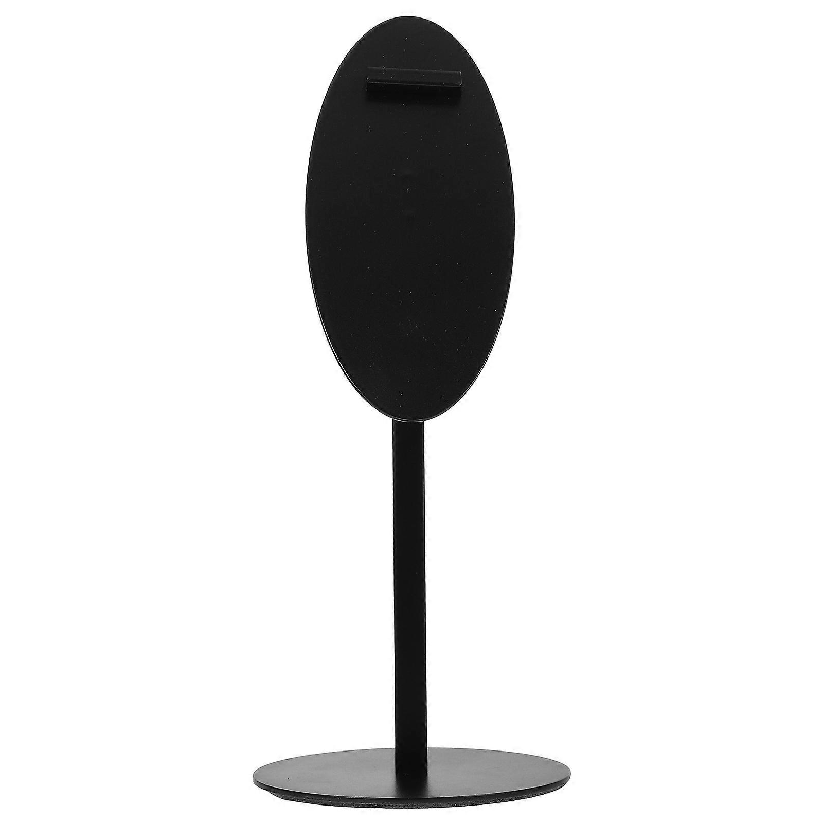 High Heels Rack Shoe Display Stand Simple Stylish Solid Women Home Shop Store Black Oval Shape 31.00X10.00X10.00CM 1Pack