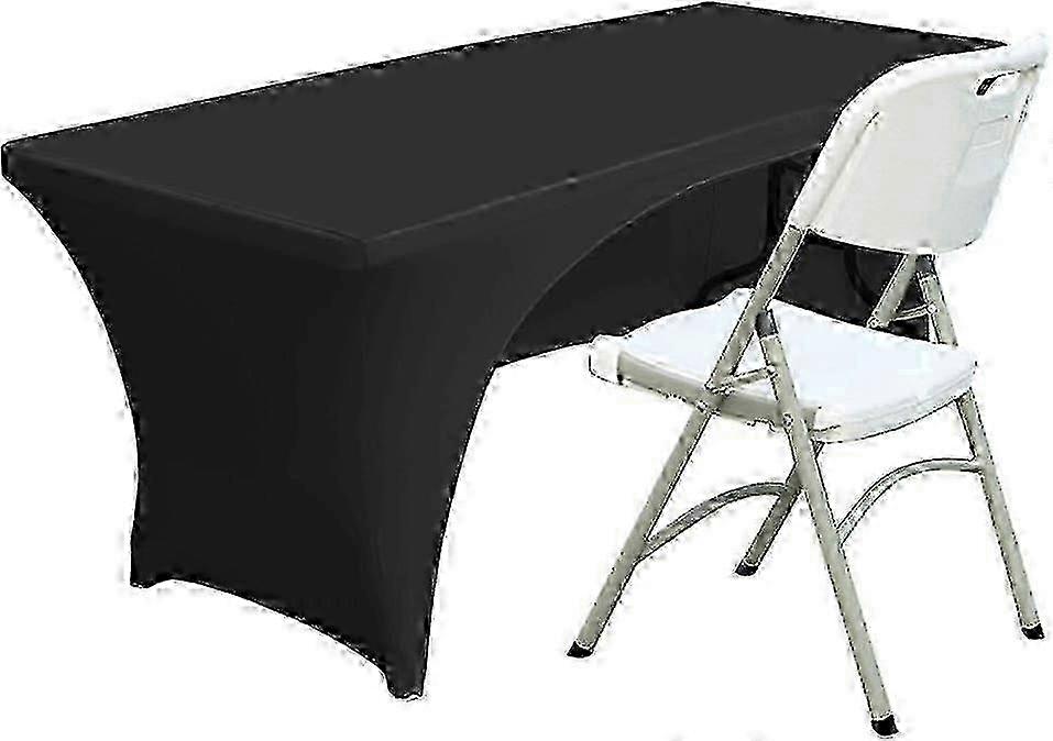 Stretch Spandex Backless Tablecloth 4ft (1.2m) Polyester, Black