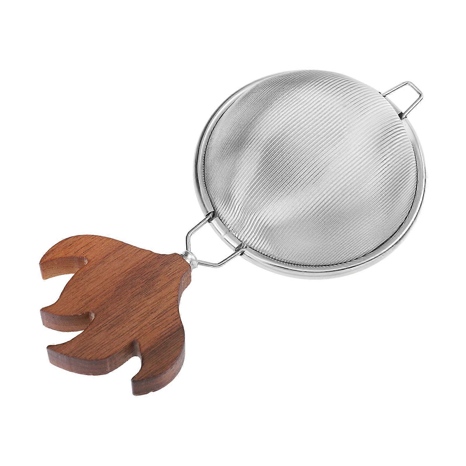 Tea Filter Mesh Design Silver 15x7.5cm Cocktails Tea Herbs 1Pack