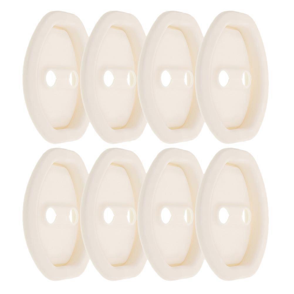 ドアロックラッチプロテクター衝撃吸収アンチスクラッチノイズリダクション保護ベージュ8個