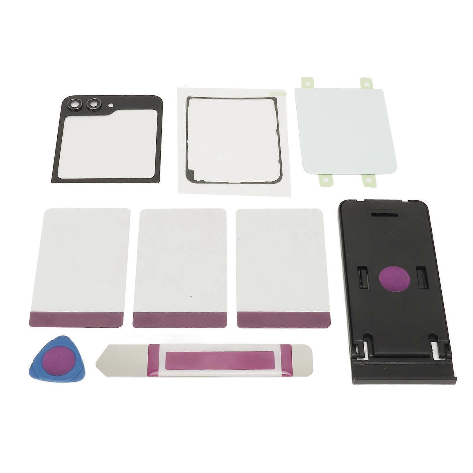 Galaxy Z Flip 5 Green Back Glass Replacement with Camera Lens & Tools - Easy DIY Fix