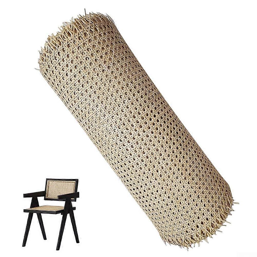Cane Rattan Webbing Roll 2 Inch Wide Natural Woven Open Rattan Net for Furniture Chair Cabinet Caning Projects