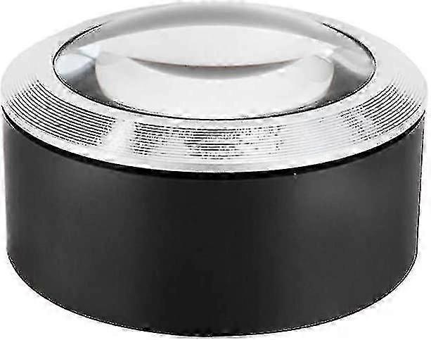 5x Desktop Reading Magnifier With 3 Led Oversized Dome Handheld Illuminated Magnifier