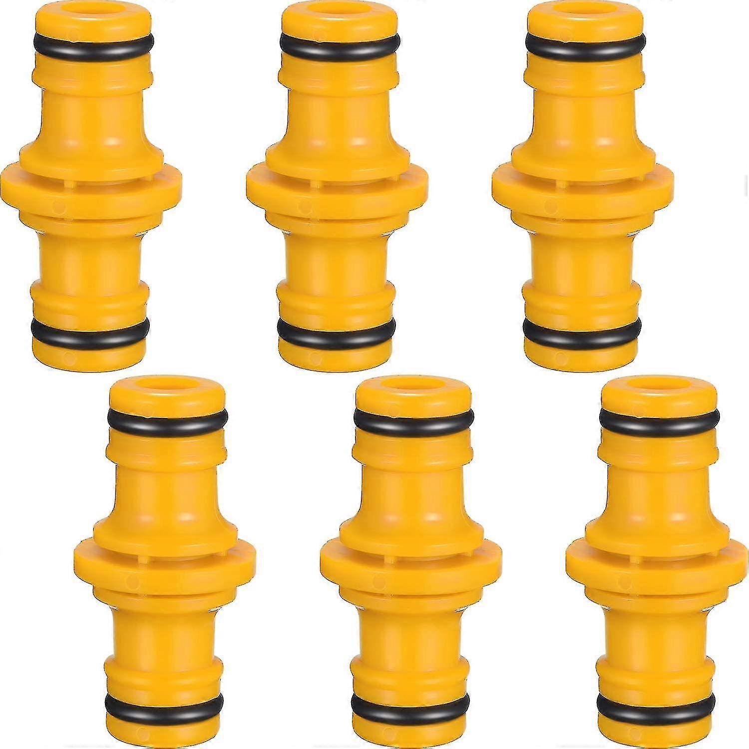 10 Pack Double Male Hose Connectors Extender for Joining Garden Hose Pipe Tube