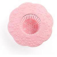 ماسك الشعر وغطاء فلتر الحوض للحماية من التصريف ، ملحق الحوض الأساسي ، 1 قطعة (وردي)