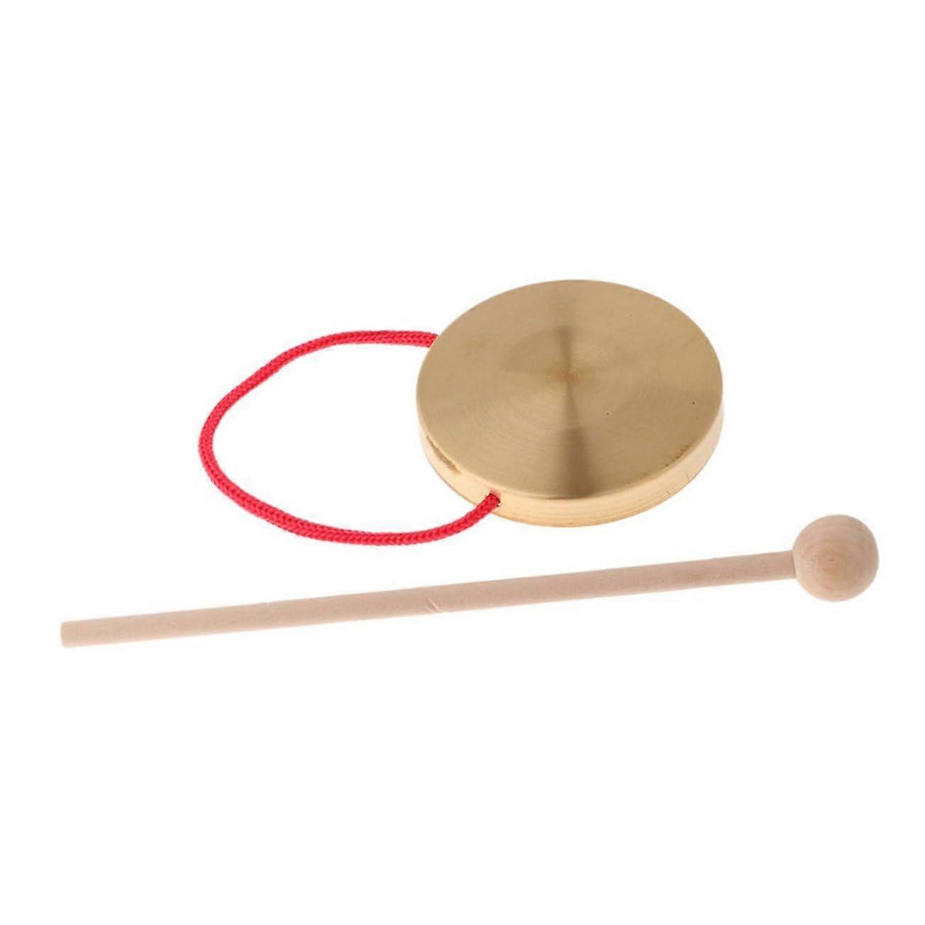 2套锣迷你中国年会噪音制造者仙人掌汽车配件汽车中国传统乐器乐器书桌铃铜