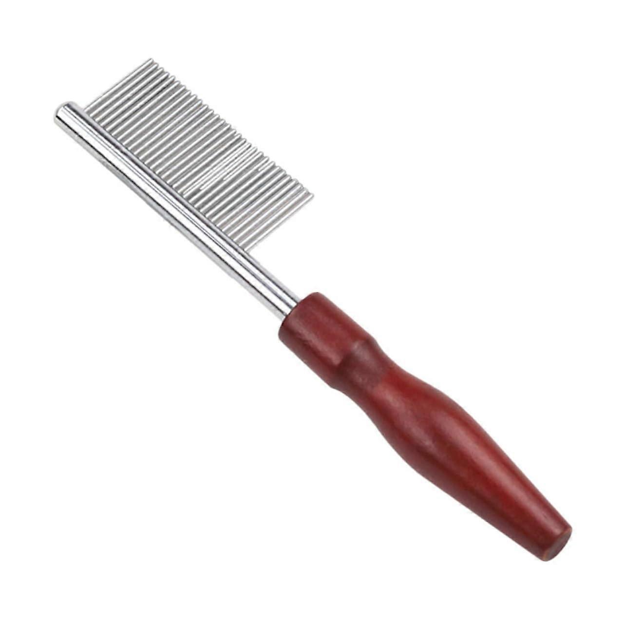 Pet Hair Comb Ergonomic Dog Comb with Round Tips for Gentle Tangle Removal Portable Travel Multi-Functional Grooming Tool