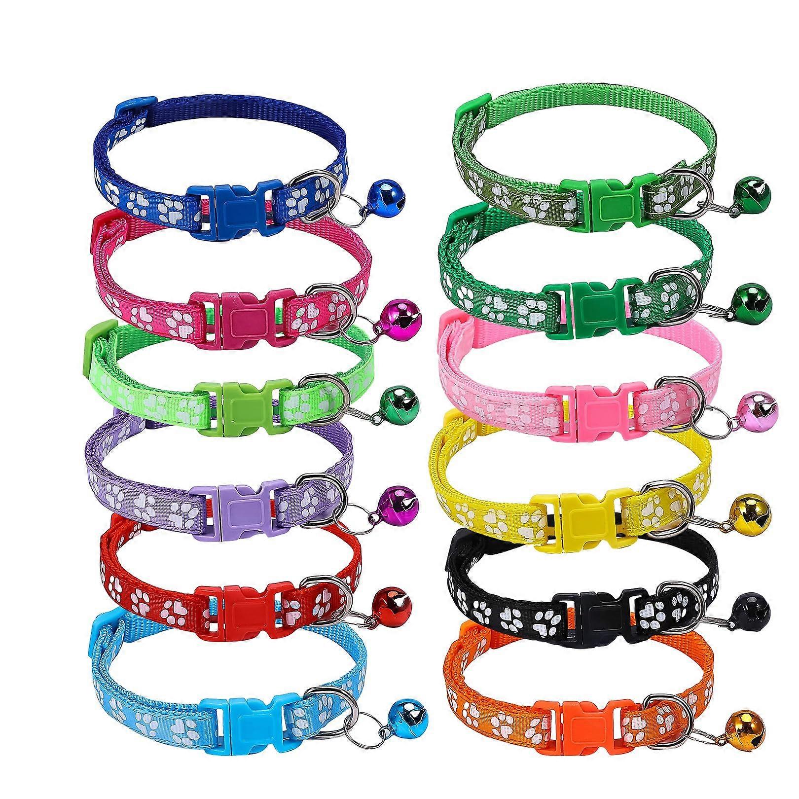 Reflective Cat Collar with Bell, Breakaway Safety Feature, Adjustable Size, Comfortable Pet Collar for Indoor Cats