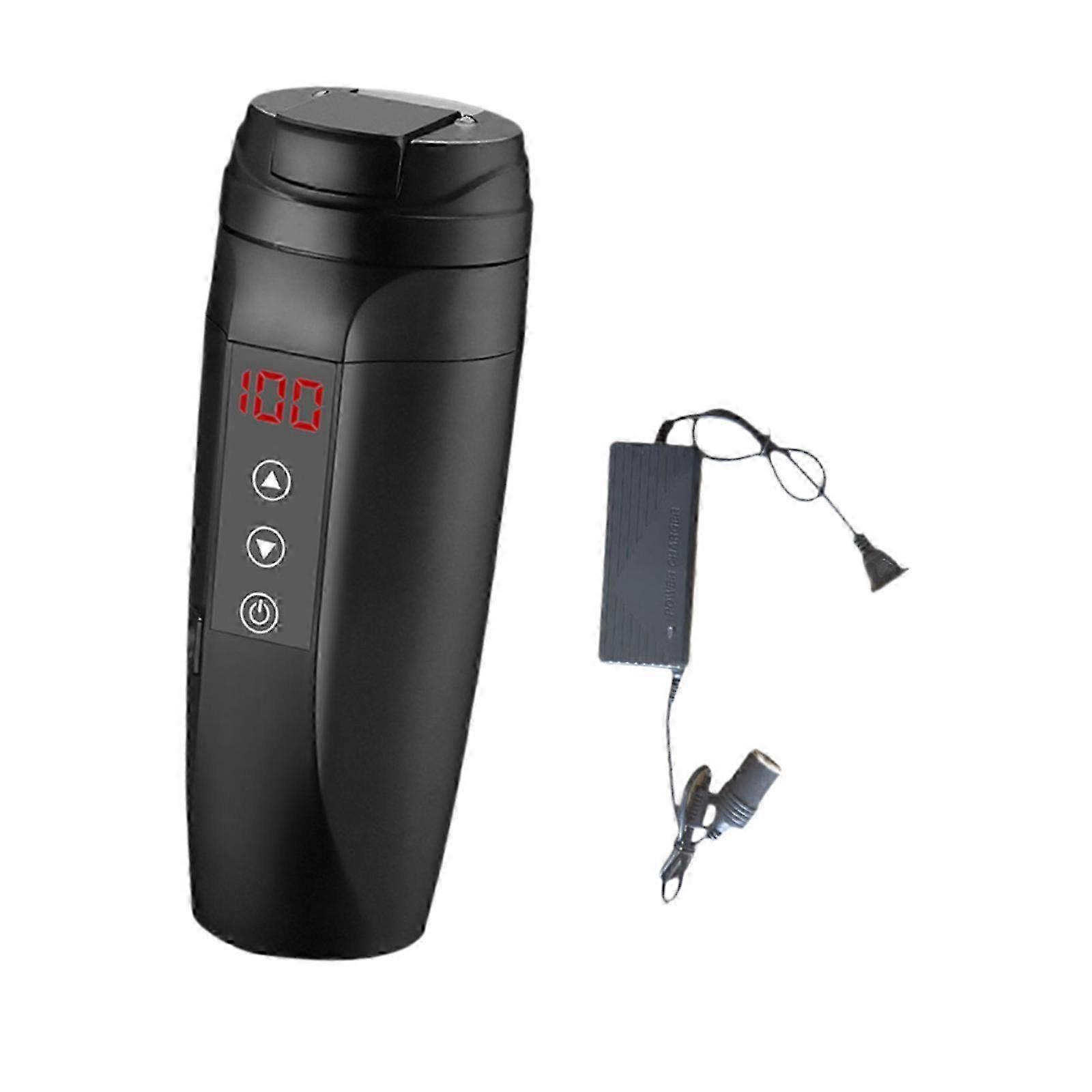 Läckagesäker bärbar elektrisk vattenkokare för fordon, 12V uppvärmd vattenkopp, hållbar design för enkel användning i bilar